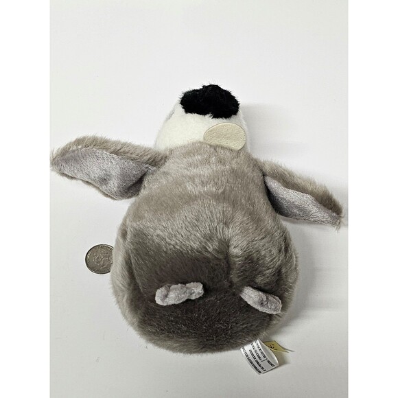 Miyoni by Aurora Baby Emperor Penguin Stuffed Animal 7" Gray and Black Plush - Picture 4 of 10